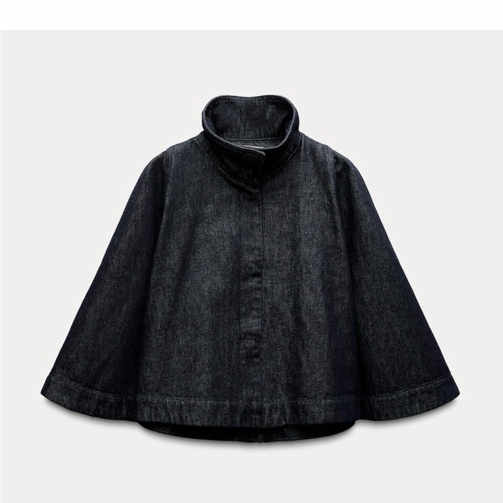 Zara Denim Cape ZW Collection